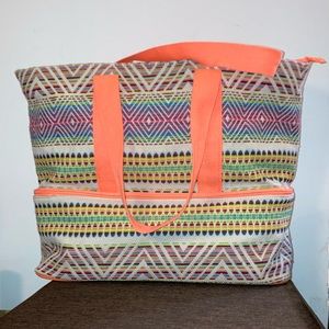 Aztec Print Cambodian Insulated Tote Bag